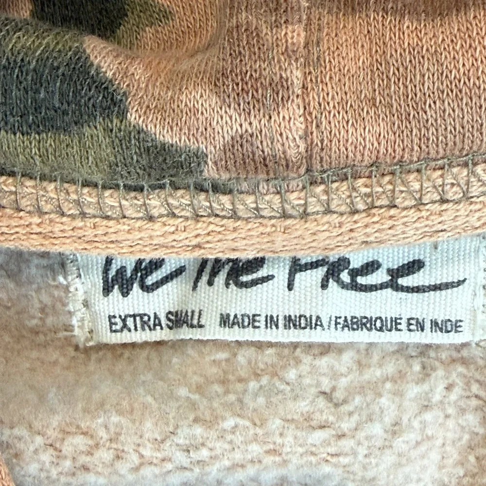 We The Free It’s A Vibe Oversized Relaxed Fit Hoodie In Green Moss Print Size XS - Picture 7 of 8